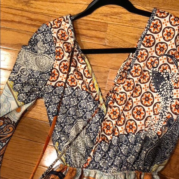 Black Bead satin romper, size XS - Picture 4 of 5